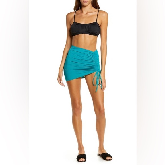 Riot Swim IVY COVER-UP SKIRT Swimsuit in Cyan sz XS - Picture 3 of 3